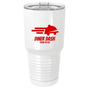  30 oz. White Vacuum Insulated Tumbler w/Lid  Thumbnail