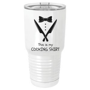  30 oz. White Vacuum Insulated Tumbler w/Lid  Thumbnail