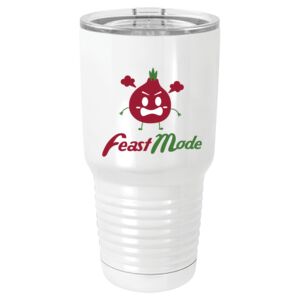  30 oz. White Vacuum Insulated Tumbler w/Lid  Thumbnail