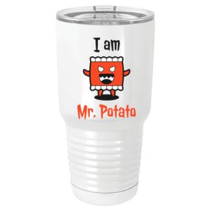  30 oz. White Vacuum Insulated Tumbler w/Lid  Thumbnail