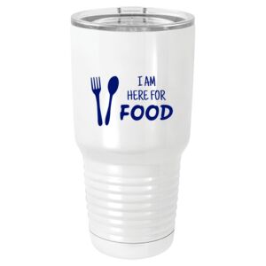  30 oz. White Vacuum Insulated Tumbler w/Lid  Thumbnail