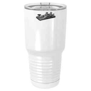  30 oz. White Vacuum Insulated Tumbler w/Lid  Thumbnail