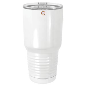  30 oz. White Vacuum Insulated Tumbler w/Lid  Thumbnail