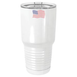  30 oz. White Vacuum Insulated Tumbler w/Lid  Thumbnail