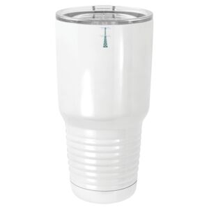  30 oz. White Vacuum Insulated Tumbler w/Lid  Thumbnail