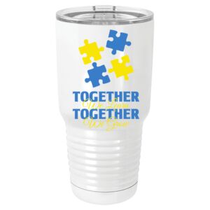 30 oz. White Vacuum Insulated Tumbler w/Lid 30 oz. White Vacuum Insulated Tumbler w/Lid Thumbnail