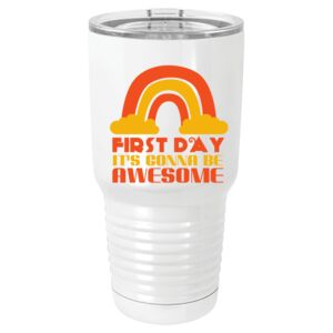  30 oz. White Vacuum Insulated Tumbler w/Lid  Thumbnail