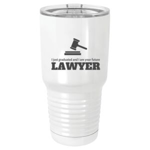  30 oz. White Vacuum Insulated Tumbler w/Lid  Thumbnail