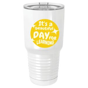 30 oz. White Vacuum Insulated Tumbler w/Lid 30 oz. White Vacuum Insulated Tumbler w/Lid Thumbnail