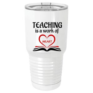 30 oz. White Vacuum Insulated Tumbler w/Lid 30 oz. White Vacuum Insulated Tumbler w/Lid Thumbnail