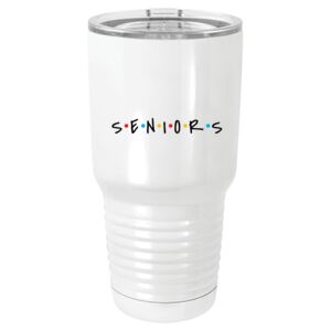  30 oz. White Vacuum Insulated Tumbler w/Lid  Thumbnail