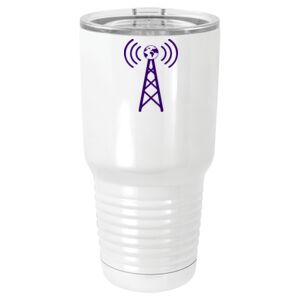  30 oz. White Vacuum Insulated Tumbler w/Lid  Thumbnail