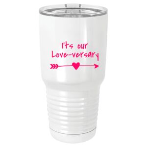  30 oz. White Vacuum Insulated Tumbler w/Lid  Thumbnail