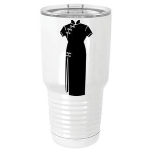  30 oz. White Vacuum Insulated Tumbler w/Lid  Thumbnail