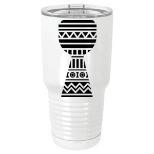  30 oz. White Vacuum Insulated Tumbler w/Lid  Thumbnail