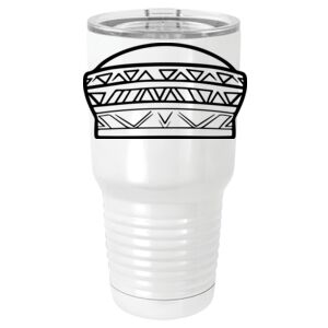  30 oz. White Vacuum Insulated Tumbler w/Lid  Thumbnail
