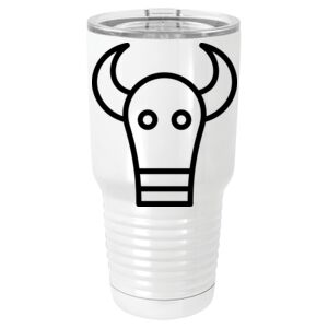  30 oz. White Vacuum Insulated Tumbler w/Lid  Thumbnail