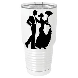  30 oz. White Vacuum Insulated Tumbler w/Lid  Thumbnail