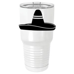  30 oz. White Vacuum Insulated Tumbler w/Lid  Thumbnail