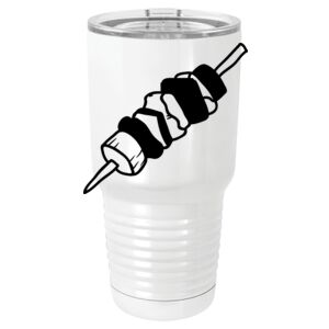  30 oz. White Vacuum Insulated Tumbler w/Lid  Thumbnail