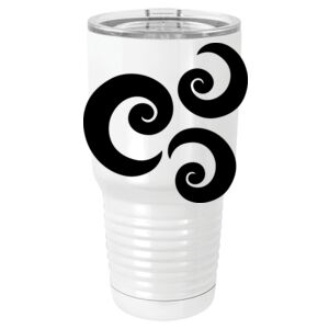  30 oz. White Vacuum Insulated Tumbler w/Lid  Thumbnail