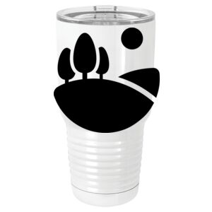 30 oz. White Vacuum Insulated Tumbler w/Lid  Thumbnail