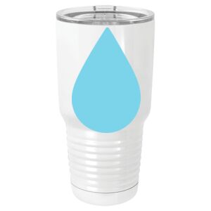  30 oz. White Vacuum Insulated Tumbler w/Lid  Thumbnail