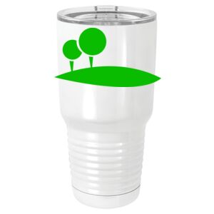  30 oz. White Vacuum Insulated Tumbler w/Lid  Thumbnail