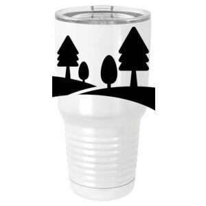  30 oz. White Vacuum Insulated Tumbler w/Lid  Thumbnail