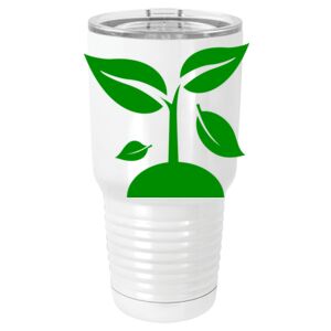  30 oz. White Vacuum Insulated Tumbler w/Lid  Thumbnail