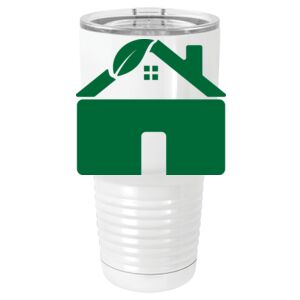  30 oz. White Vacuum Insulated Tumbler w/Lid  Thumbnail