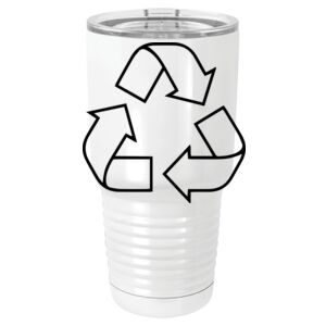  30 oz. White Vacuum Insulated Tumbler w/Lid  Thumbnail