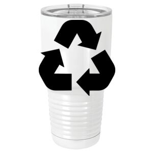  30 oz. White Vacuum Insulated Tumbler w/Lid  Thumbnail