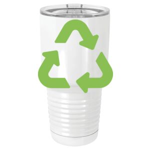  30 oz. White Vacuum Insulated Tumbler w/Lid  Thumbnail
