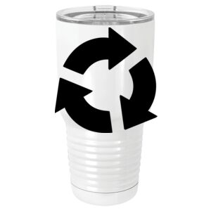  30 oz. White Vacuum Insulated Tumbler w/Lid  Thumbnail
