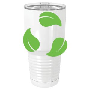  30 oz. White Vacuum Insulated Tumbler w/Lid  Thumbnail