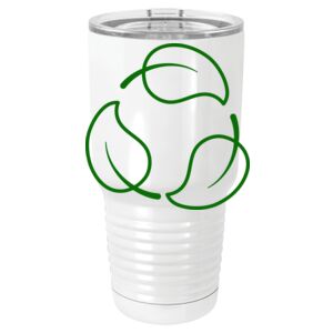  30 oz. White Vacuum Insulated Tumbler w/Lid  Thumbnail
