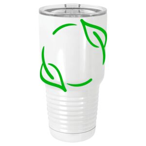  30 oz. White Vacuum Insulated Tumbler w/Lid  Thumbnail
