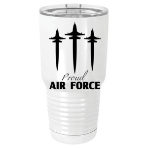 30 oz. White Vacuum Insulated Tumbler w/Lid  Thumbnail