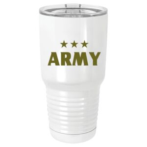  30 oz. White Vacuum Insulated Tumbler w/Lid  Thumbnail
