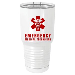  30 oz. White Vacuum Insulated Tumbler w/Lid  Thumbnail