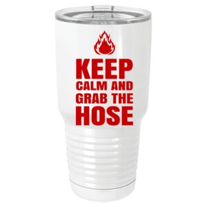  30 oz. White Vacuum Insulated Tumbler w/Lid  Thumbnail