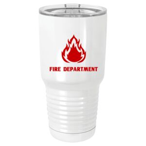  30 oz. White Vacuum Insulated Tumbler w/Lid  Thumbnail