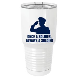  30 oz. White Vacuum Insulated Tumbler w/Lid  Thumbnail
