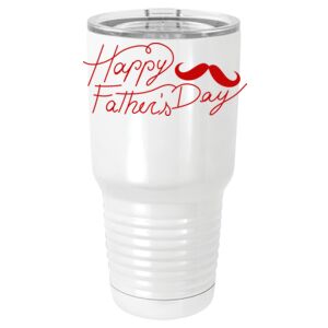  30 oz. White Vacuum Insulated Tumbler w/Lid  Thumbnail