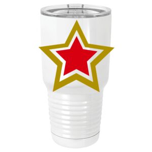 30 oz. White Vacuum Insulated Tumbler w/Lid  Thumbnail
