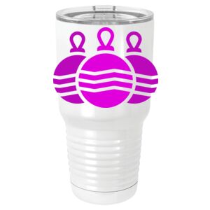  30 oz. White Vacuum Insulated Tumbler w/Lid  Thumbnail