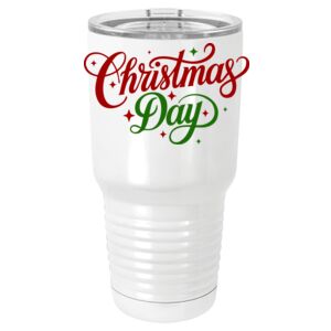  30 oz. White Vacuum Insulated Tumbler w/Lid  Thumbnail
