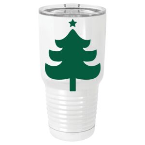  30 oz. White Vacuum Insulated Tumbler w/Lid  Thumbnail