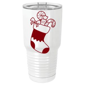  30 oz. White Vacuum Insulated Tumbler w/Lid  Thumbnail